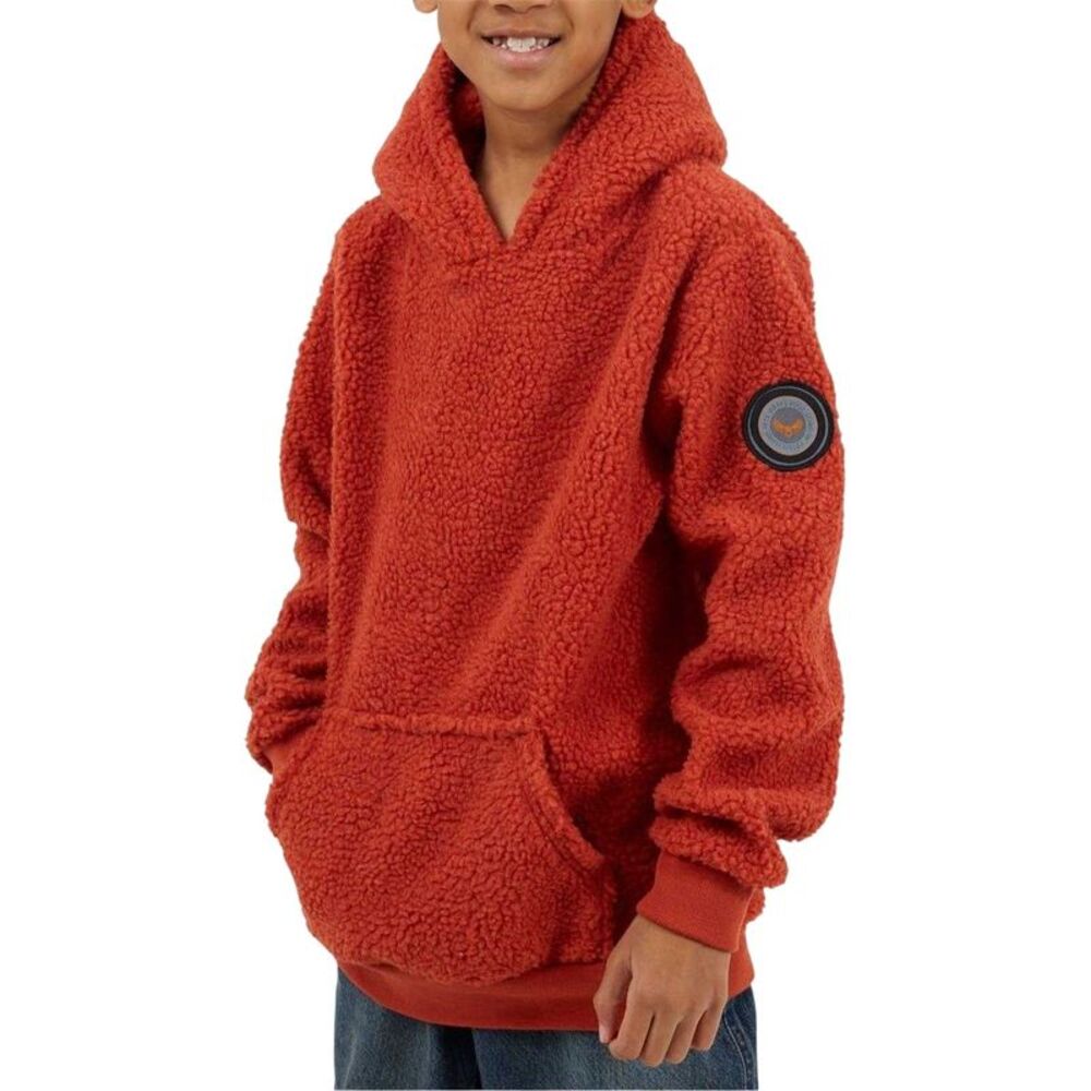 Brave Soul Childrens/Kids Kangaroo Pocket Hoodie / Terracotta